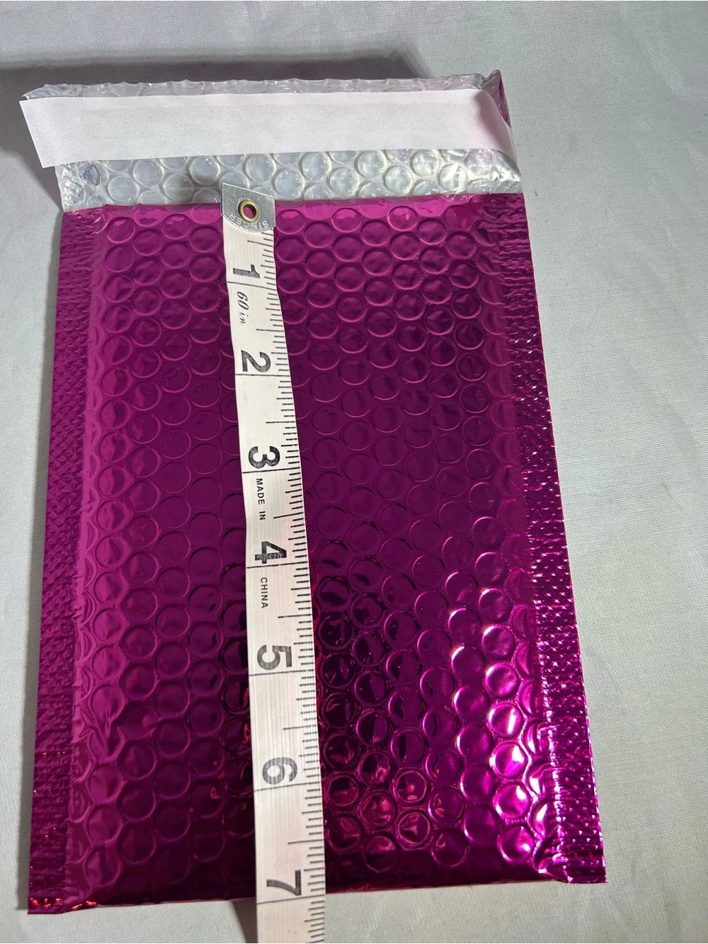 Metallic Pink and Silver Bubble Mailers - Secure Padded Shipping Envelopes
